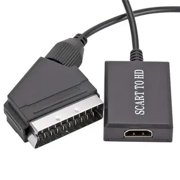 1Pc Scart HDMI-keitiklis, Suderinamas Su USB Maitinimo Linijos HD TV, DVD, Monitorius, Garso Upscale Skaičiuoklė
