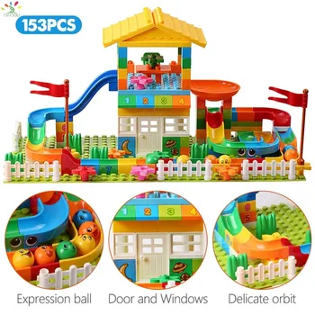 DEDOU Žaislas Namas Serija Didelio Dalelių Blokai Plastiko Surinkimo Modelio Vaikų Ugdymo pamatas Žaislai