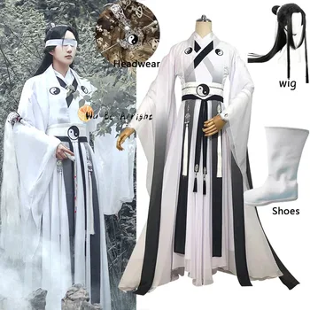 Didmeistris iš Demoniškas Auginimo Kostiumas Anime MO DAO ZU Xiao SHI Xing Chen Cosplay Kostiumų Vyrai Moterys Kinijos Senovės Kostiumai
