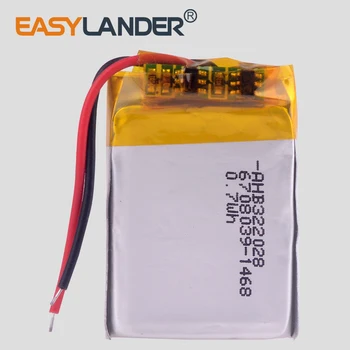 Easylander 322028 3.7 V, li-Polimero Baterijos bluetooth 