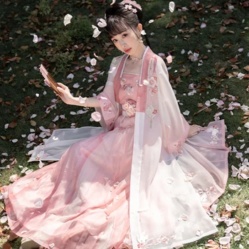 Karšto Pardavimo Pagerėjo Hanfu Suknelė Kinų Stiliaus Moteris Elegantiškas Klasikinio Šokio Scenos Drabužių Song Dinastijos Princesė Kostiumai DQL5955