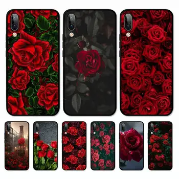 Raudona Rožė Telefoną Atveju Redmi 8 9 9A Samsung J5 J6 Note9 už 